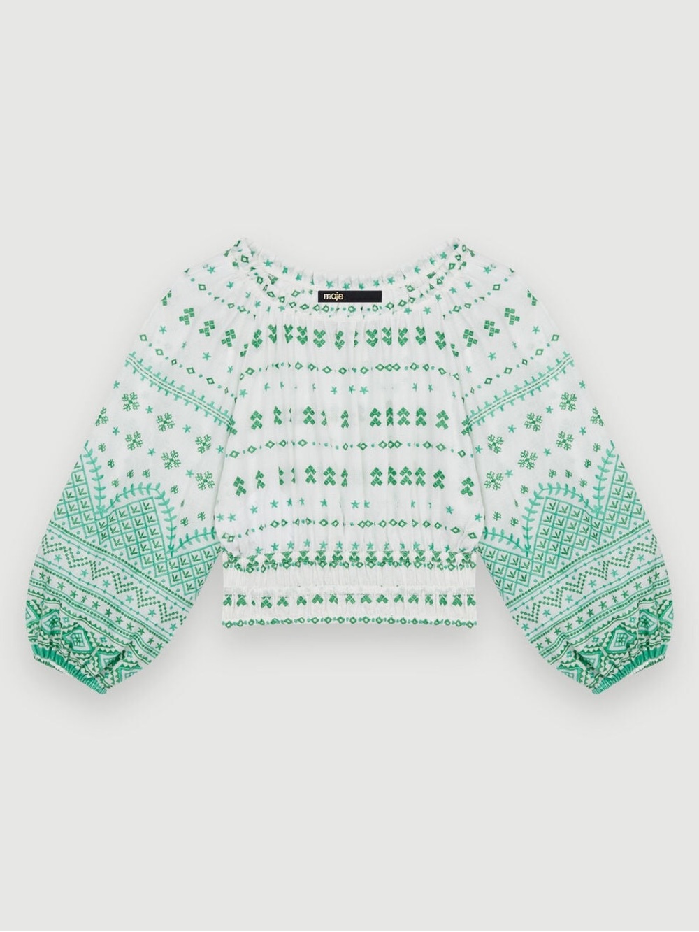 Maje Embroidered Top